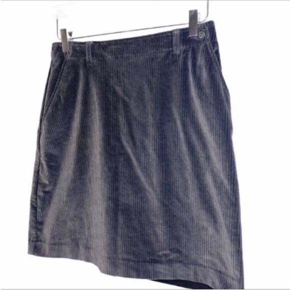 LIZ CLAIBORNE LIZ SPORT vintage corduroy skirt 8 gray - Picture 2 of 9